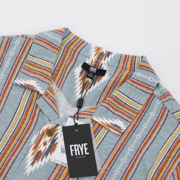 Frye Other - NWT FRYE Men's Slate Stripe Aztec Short Sleeve Knit Shirt Size XXL